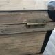 Restored old white cerused chest.