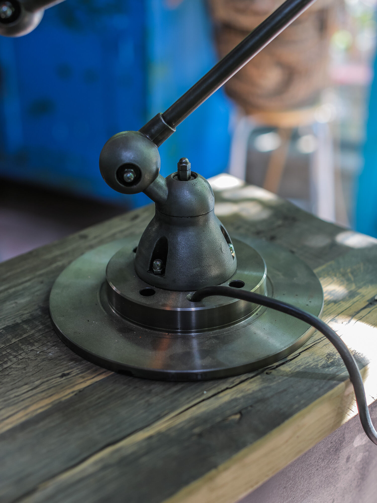 Lamp Jieldé 5 arm polished graphite