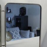 Vintage triptych barber mirror