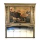 Louis XVI style trumeau in 19th century lacquered wood 196x172cm
