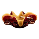Murano glass ashtray, with an organic design and fluid curves.