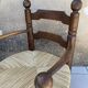 Fauteuil bas paillé