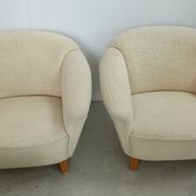 Pair scandinavian armchairs