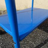 80s design perforated metal serving trolley table