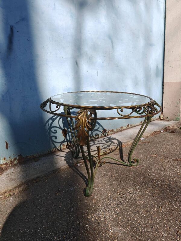 Table basse fer forgé 1940