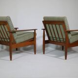 Danish Design Teak Armchair Set Mid-Century Armchair, Set of 2, 60s