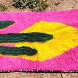 Handwoven Moroccan pure wool rug, size 150 x 250 cm