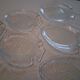 6 glass fish plates from Arcoroc in very good condition.