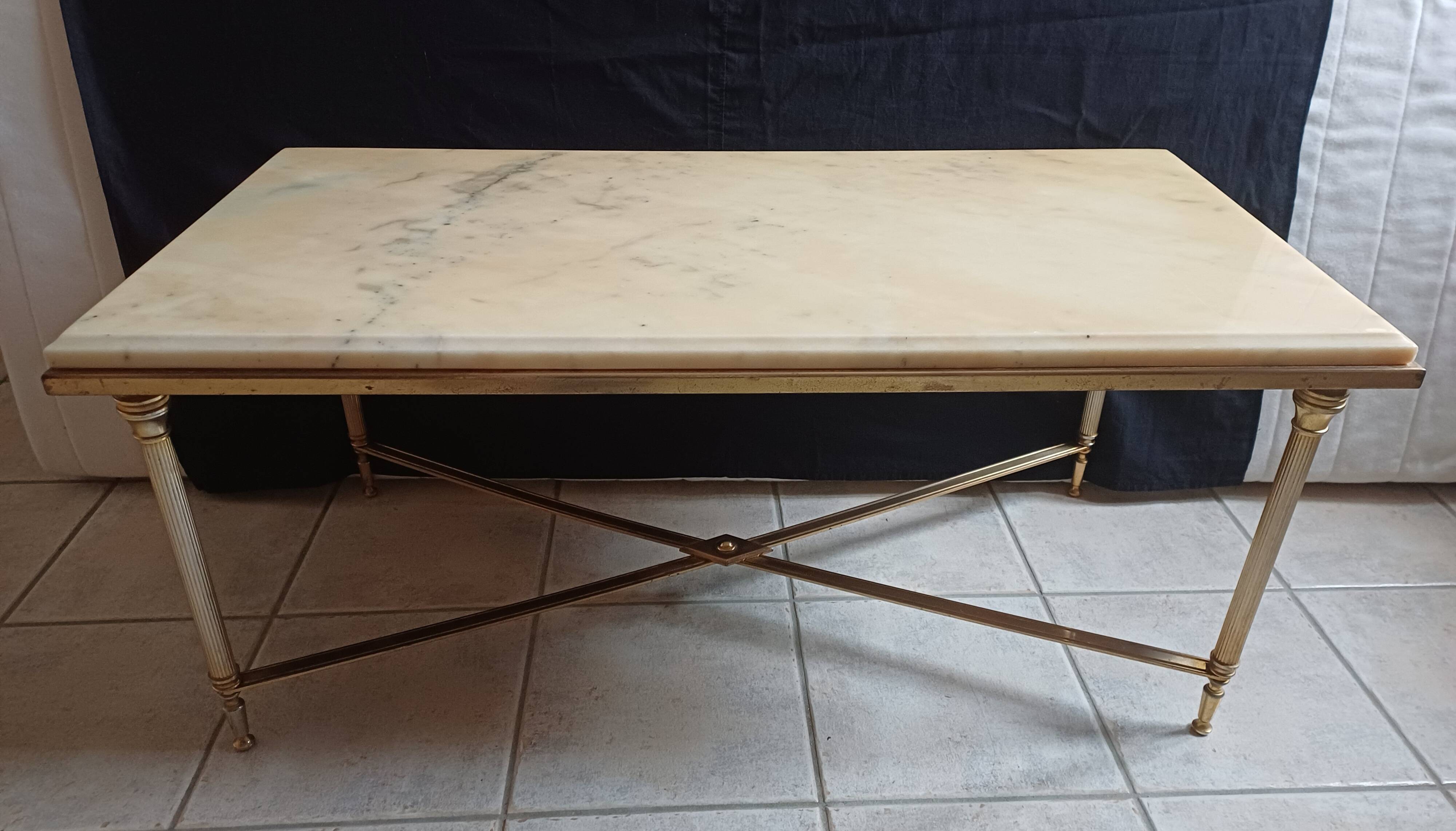 Louis XVI style marble coffee table