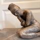 Sculpture Statue Terre Cuite Poterie Nu Féminin abstrait Femme Art Africain