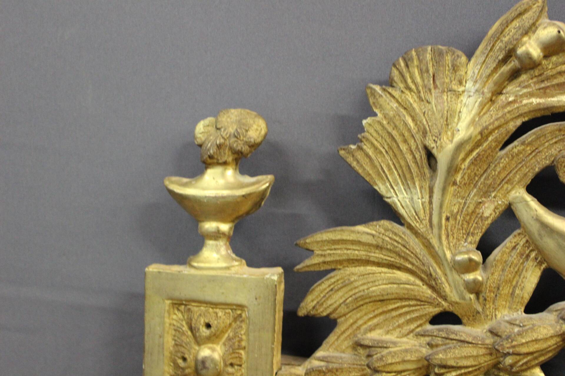 Miroir Louis XVI en bois doré XVIII siècle