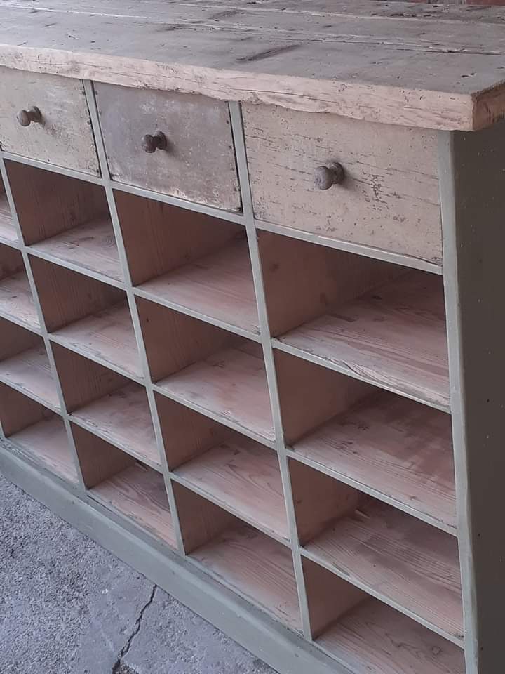 Furniture of trade workshop