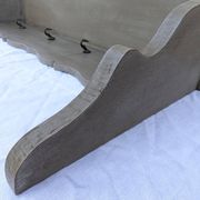 Vintage Wall Shelf Coat Rack Solid Oak Shabby Chic Finish