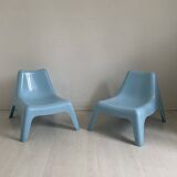Pair of Bunso children's outdoor armchairs by Ikea Design Thomas Sandell