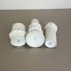 Lot de 3 vases en porcelaine OP Art Biscuit originaux par AK Kaiser, Allemagne, années 1970