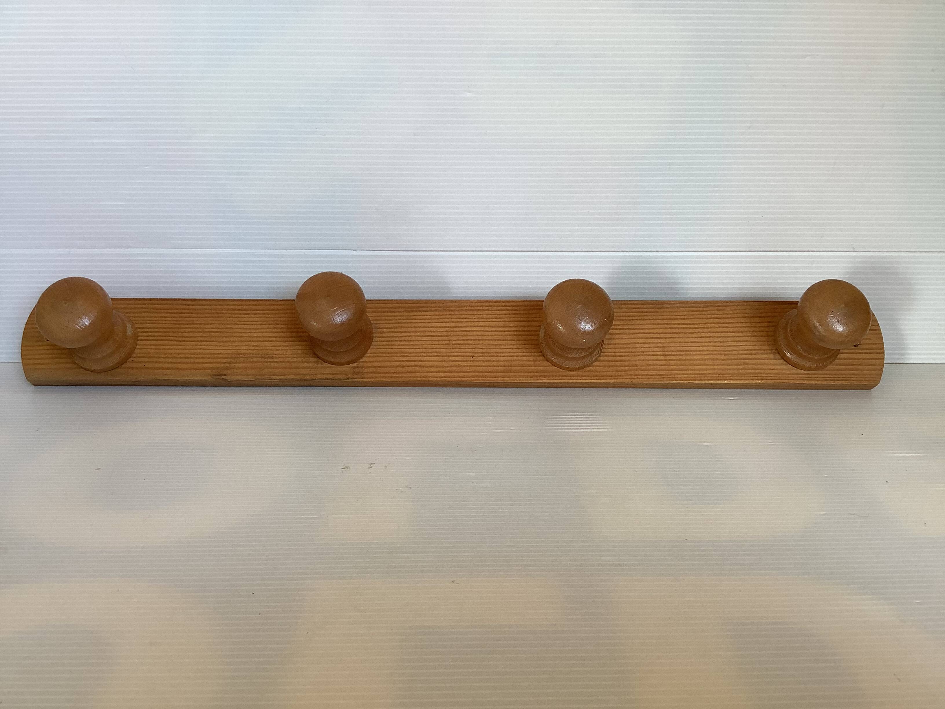 Porte manteau bois pin