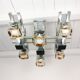 1970's cubic chandelier in chromed metal designed by Maison Sciolari for Mazzega