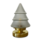 Vintage globe table lamp in frosted glass