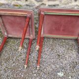 2 antique rosewood nesting tables