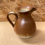 Ancien pichet keraluc grès marron beige made in france vintage