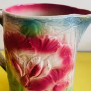Old slip pitcher Made in France Sweet pea