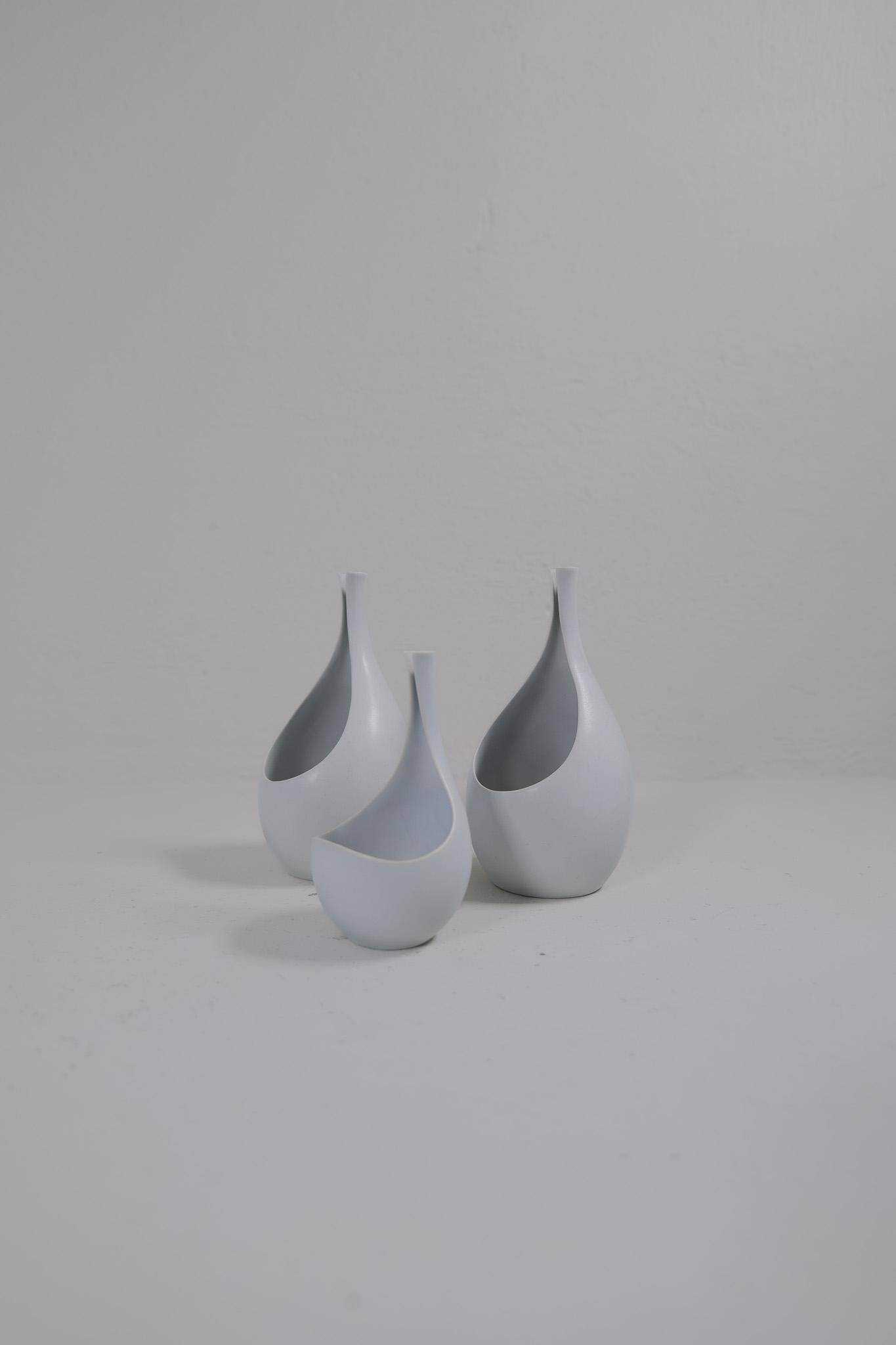 Céramiques du milieu du siècle de vases "Pungo" Stig Lindberg Gustavsberg, années 1950