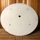 Old molded glass ceiling light + gold metal contour + vintage brass #a491