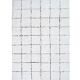 Berber rug 200x300 cm white with black grid