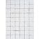 Berber rug 200x300 cm white with black grid