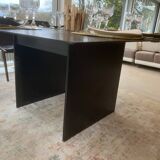 Brutalist design square table in steel