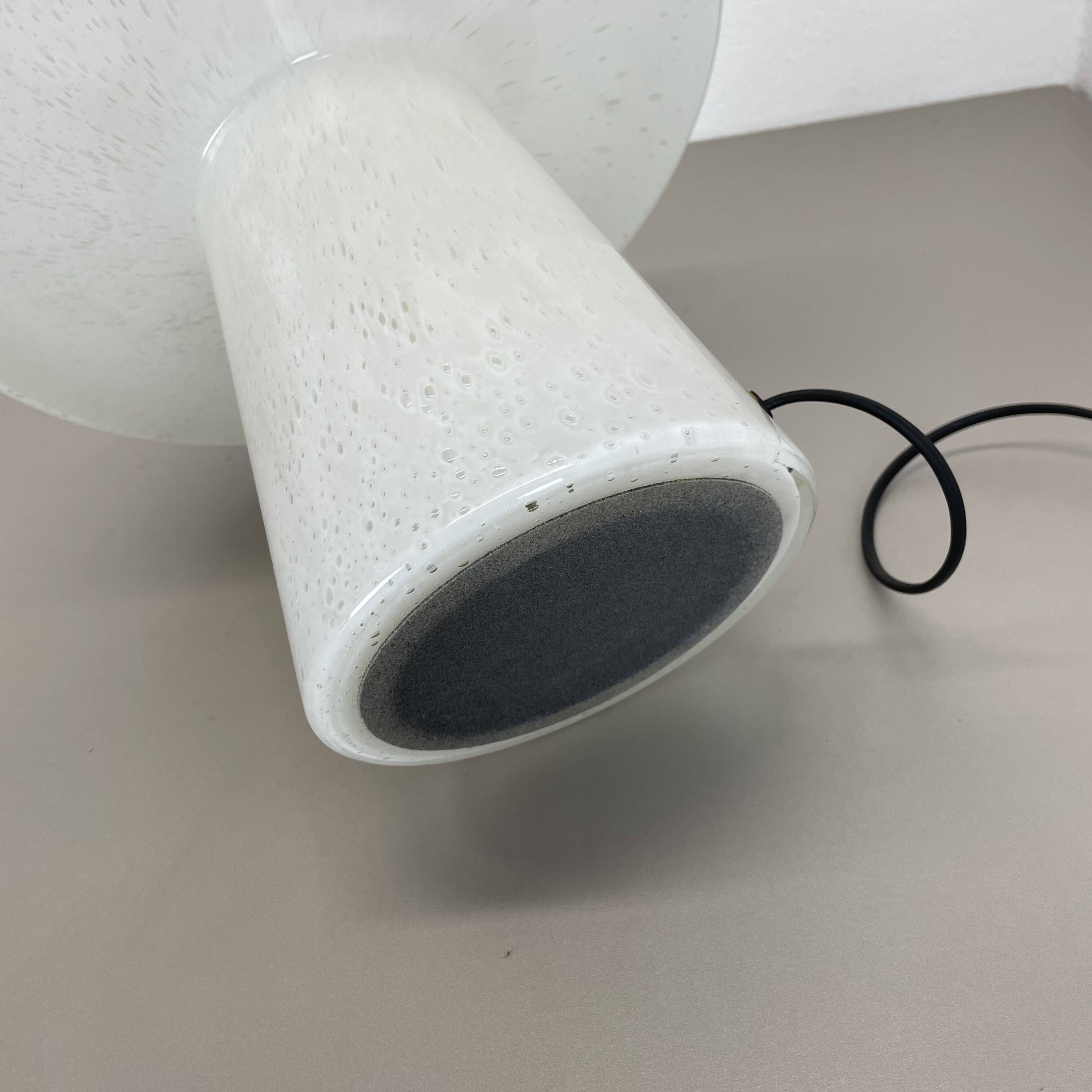 Large 36cm ufo glass table light made by glashütte limburg, germany, 1970s