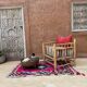 Tapis Rose Boucherouite - 109 x 170 cm