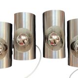 Pair of oxar 70's double wall lights