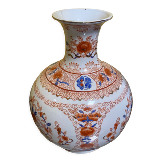Vase décoratif porcelaine style Imari