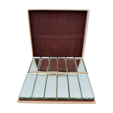 Porte couteaux cristal miroir Art Déco