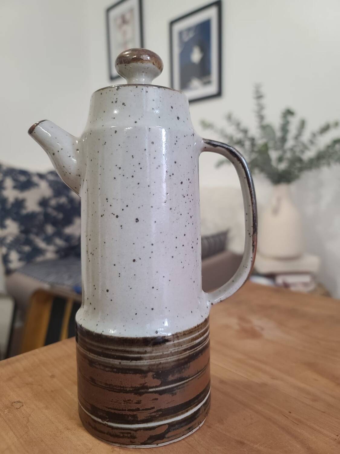 Stoneware teapot/coffee pot, Made in Japan seventies