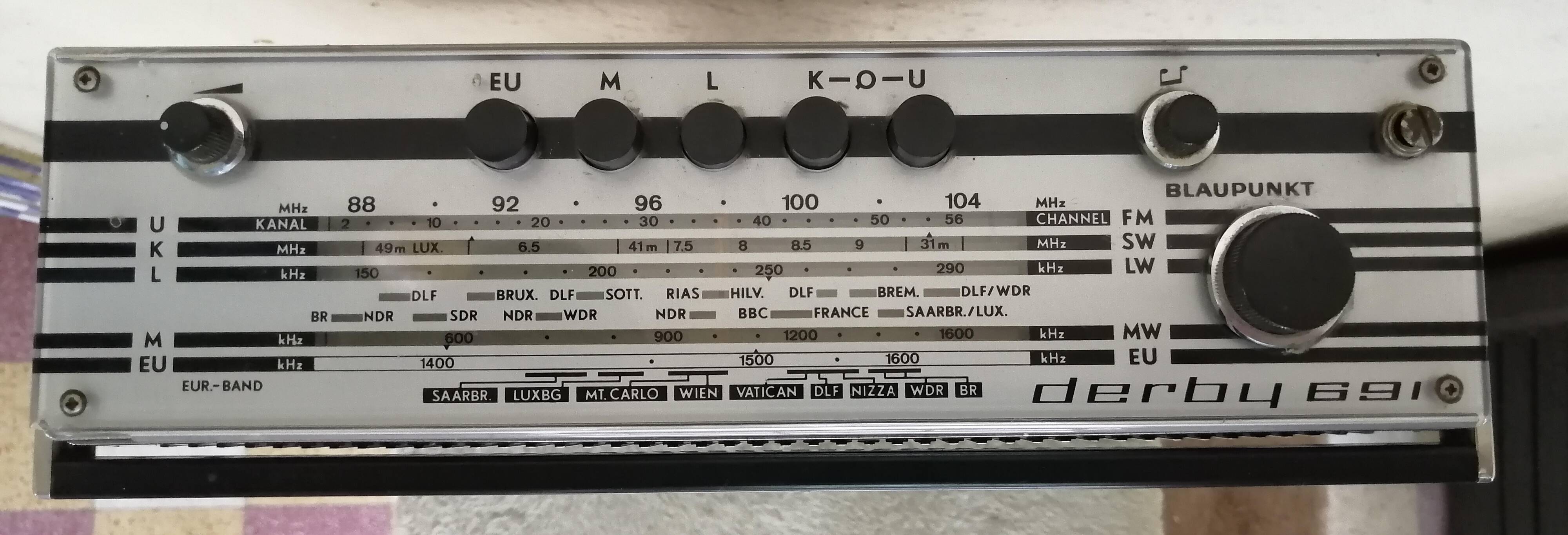 Radio transistor Blaupunkt 1969