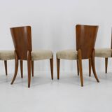 1950s  Jindrich Halabala Dining Chairs H-214 for UP Závody, Set of 4