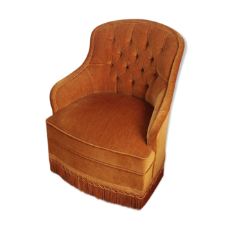 Vintage gold old toad chair