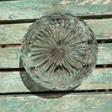 Cut glass salad bowl