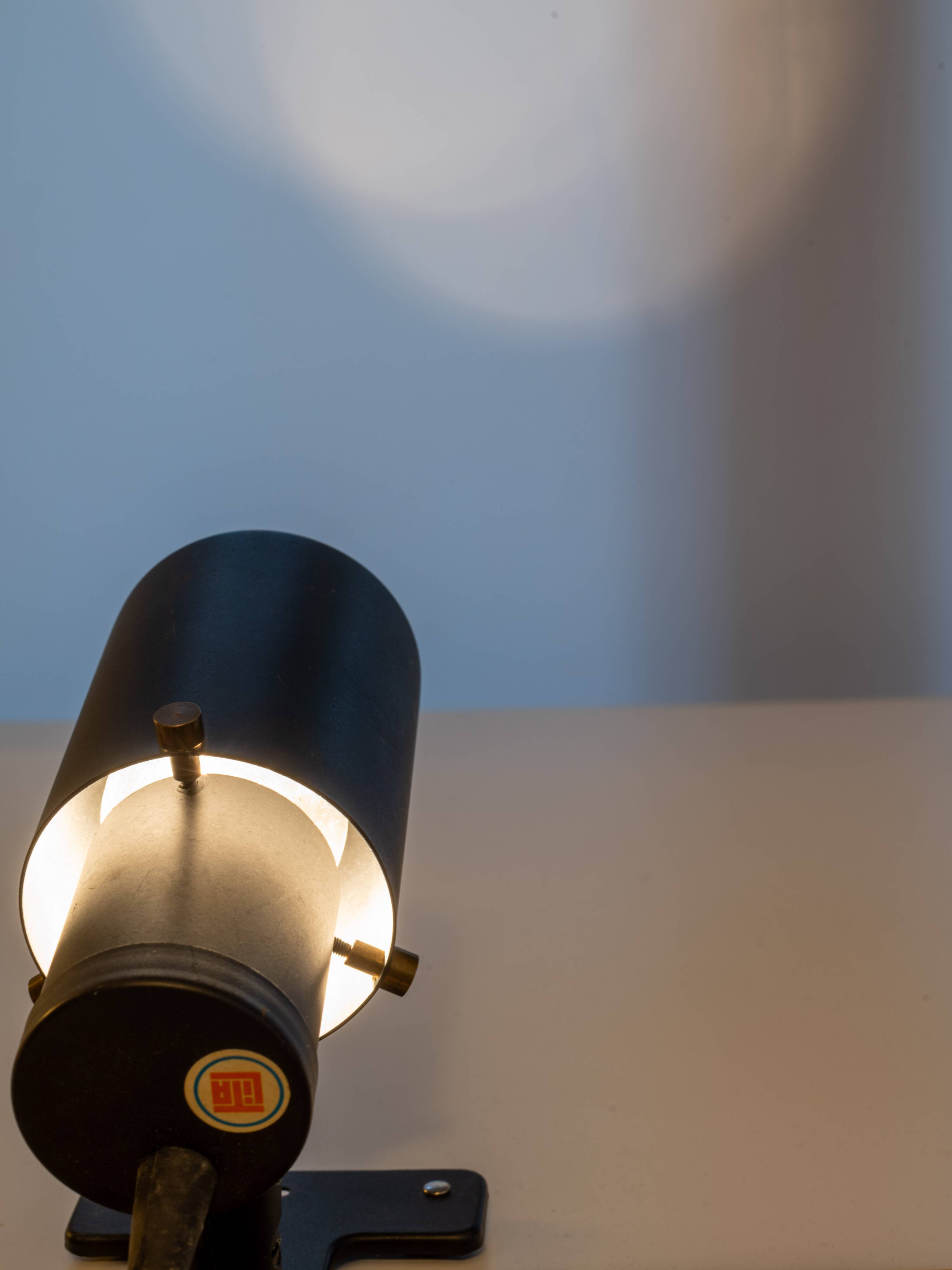 Lita clamp spotlight, Zodiac model by Jacques Biny