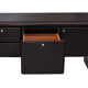 Black leather sideboard by Warren Platner for Knoll international, 1970s