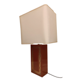 Lampe 2 feux pied résine laquée style maison Le Dauphin