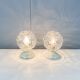 Lampes de chevet et suspension avec abat-jour en verre, par Graebe, années 1960, ensemble de 3