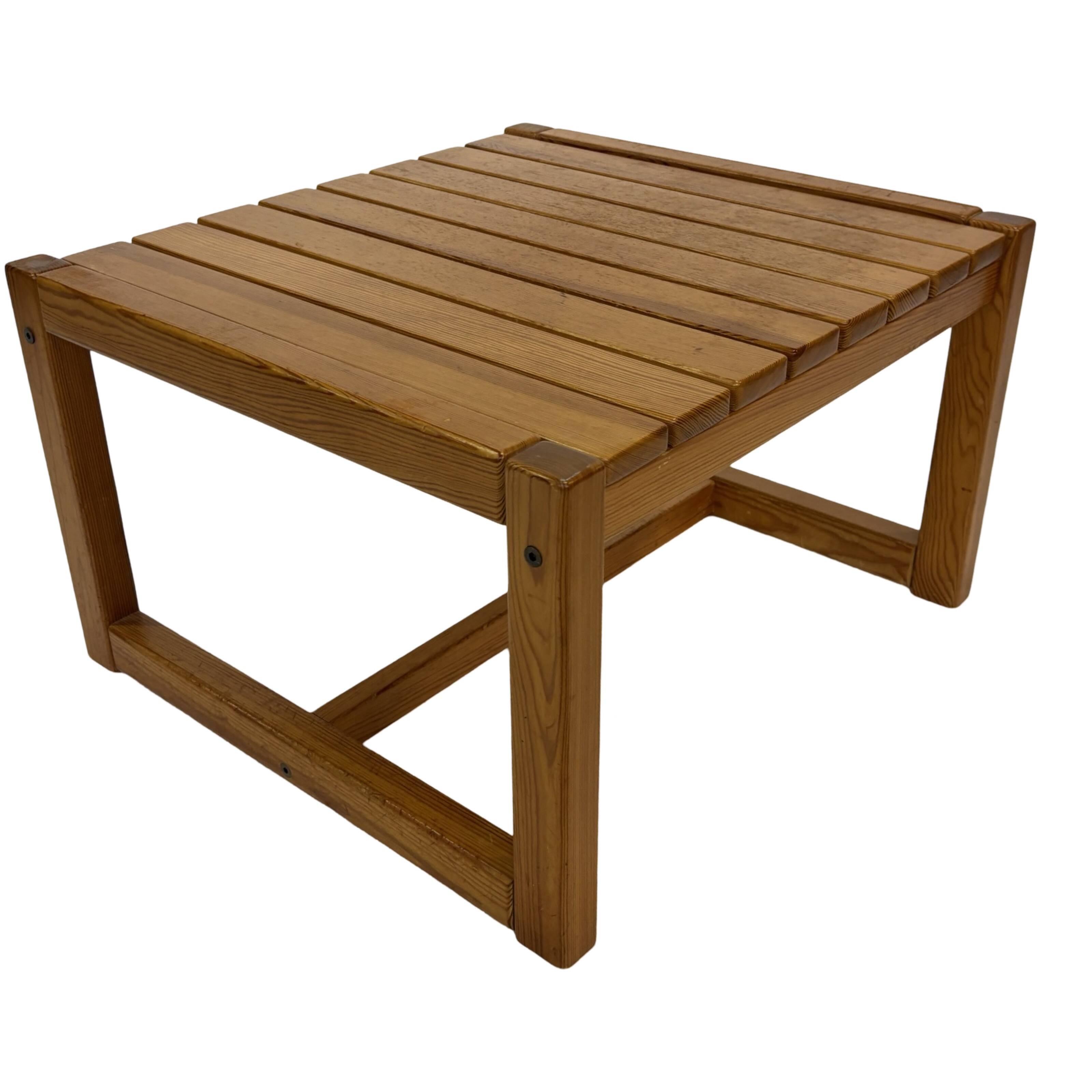 Vintage Wooden Coffee Table Karin Möbring for Ikea 70's Design