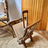 Brutalist magazine rack in the style of Jean Touret, 1950s.