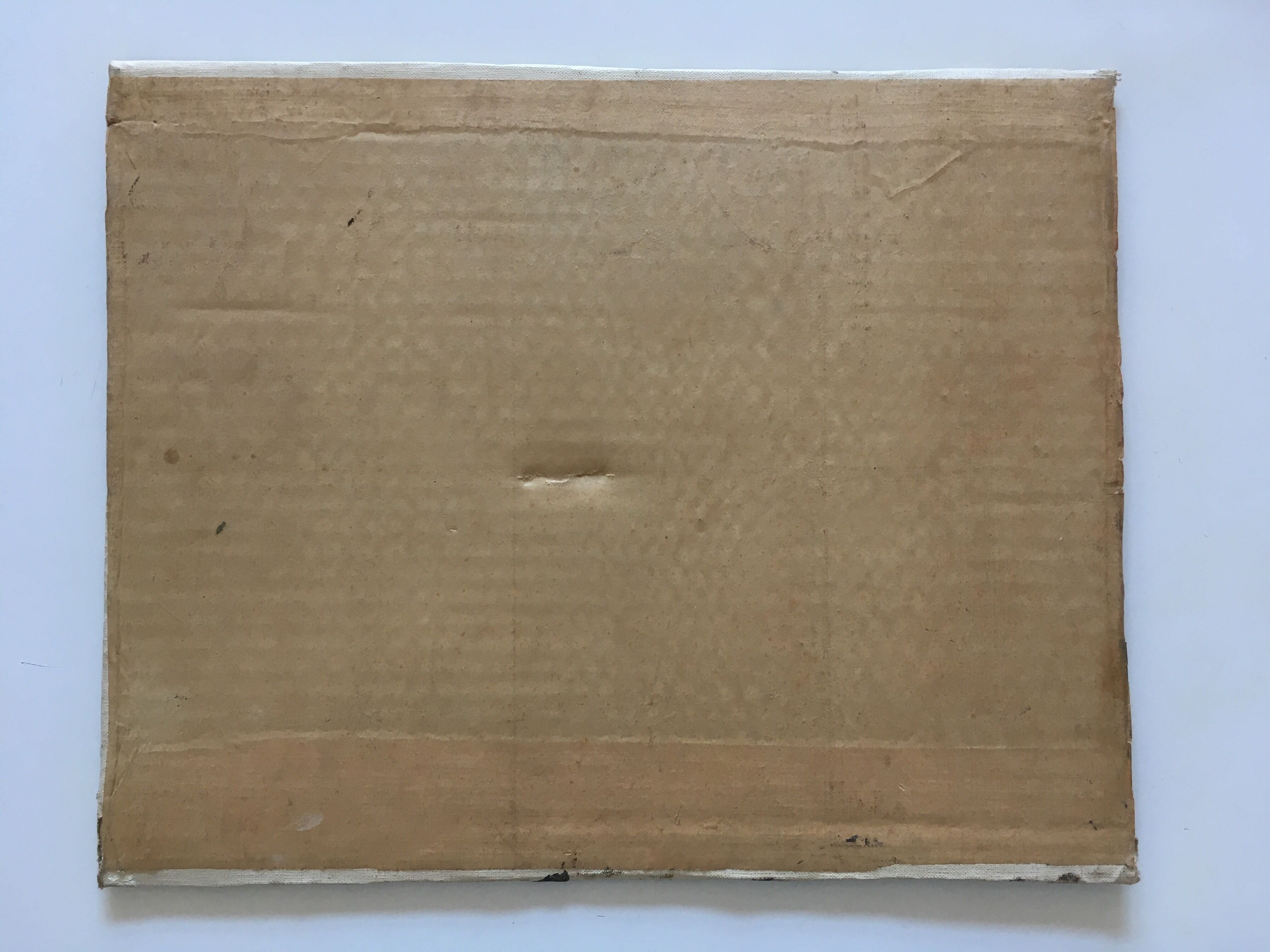 Oil on canvas still life Apple Jatte on kitchen table