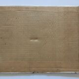 Oil on canvas still life Apple Jatte on kitchen table