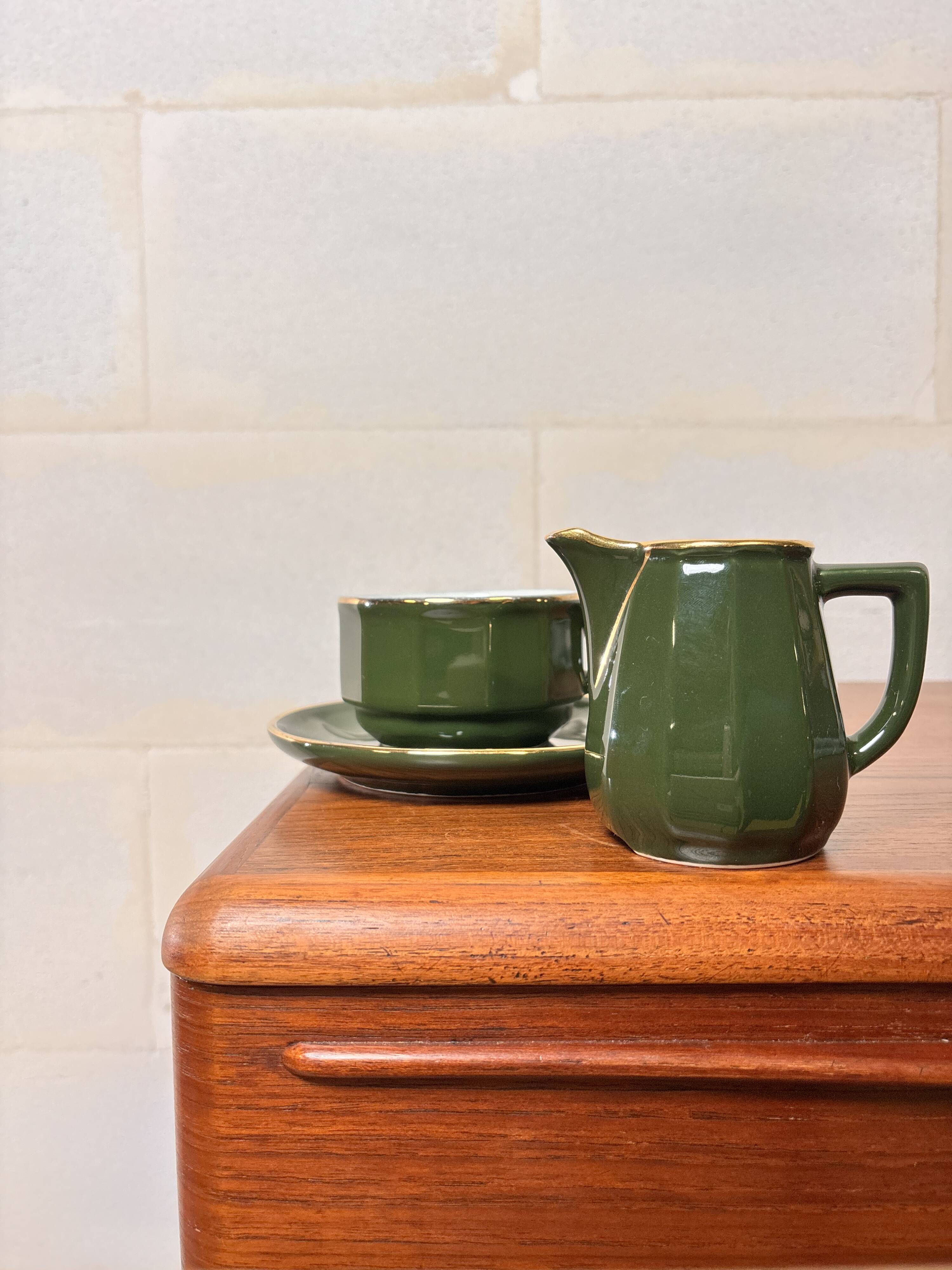 Apilco Set by Yves Deshoulières Olive ⎜1980s