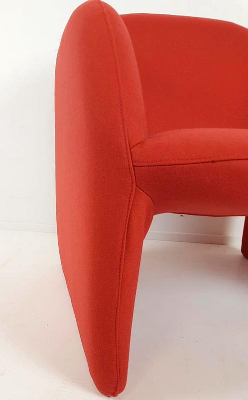 Set de 2 fauteuils Artifort Ben en tissu rouge brique Ploeg